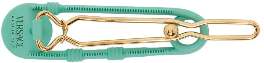 Versace Kids Blue Safety Pin Hair Clip 2