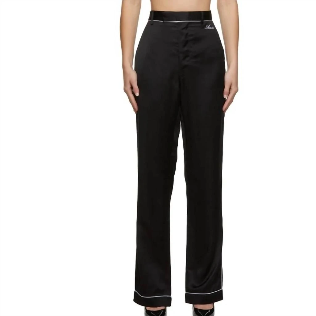AMIRI Women
s Pj Straight Leg Tailored Pants In Black 1