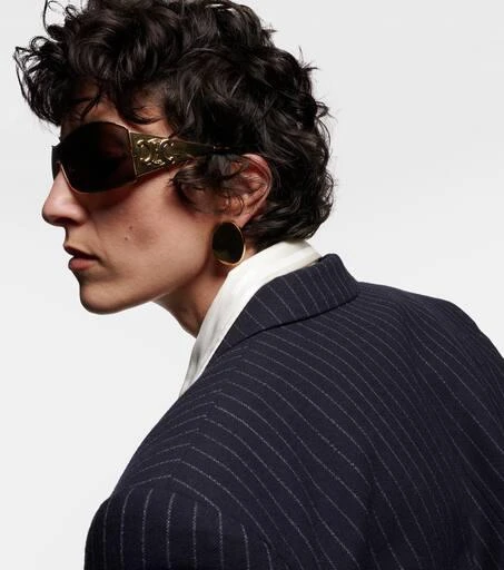 Celine Eyewear Triomphe Metal Racer shield sunglasses 5
