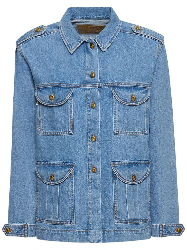 BLAZÉ MILANO Nariida Maya Sahariana Denim Jacket 1