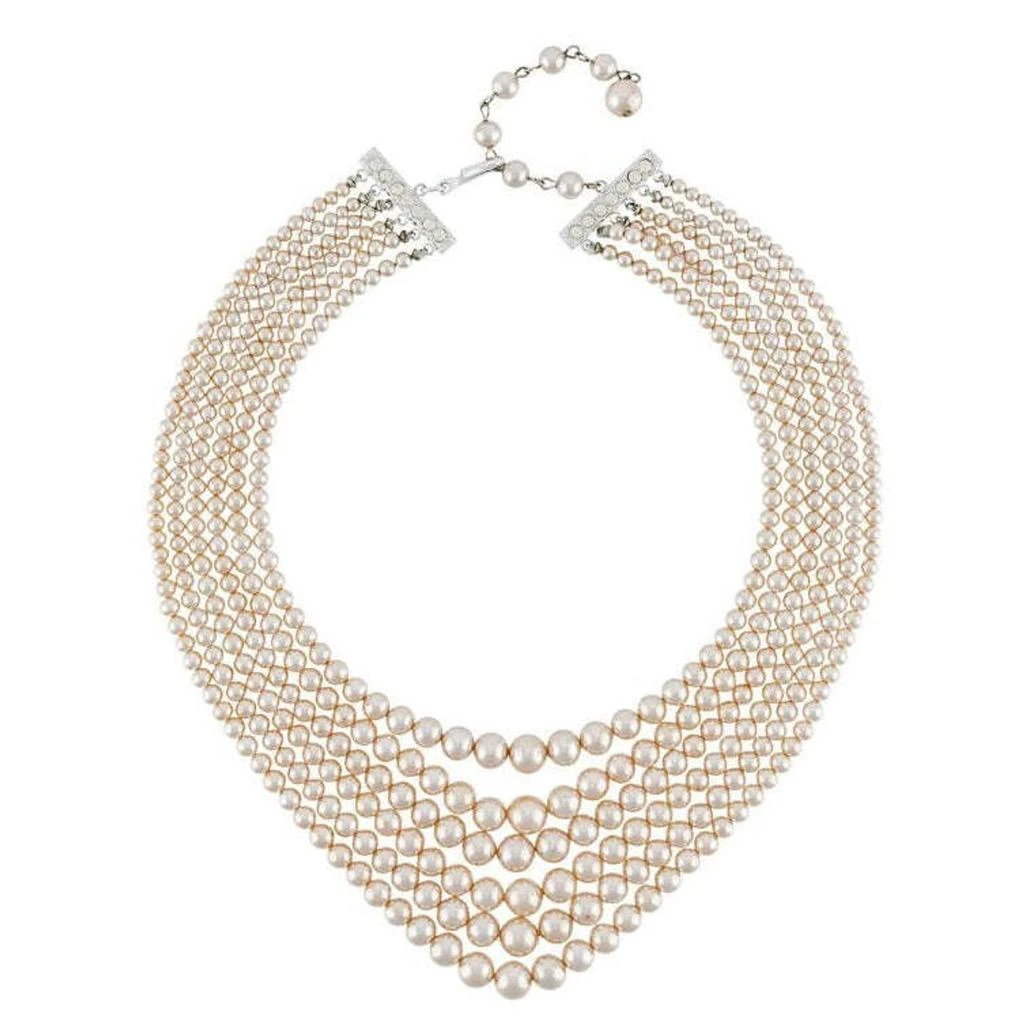 Susan Caplan Vintage 1980s vintage 6 strand faux pearl necklace 2