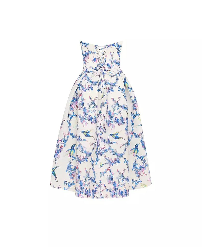 Milla Women's Strapless Midi Dress With A Flower Print 3