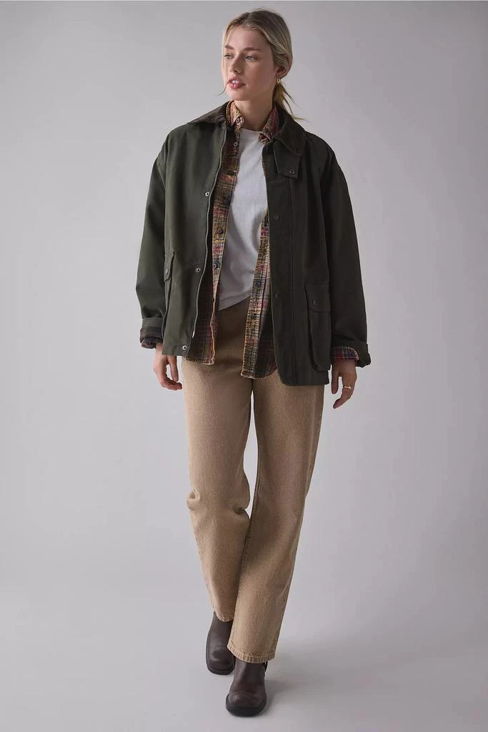 BDG BDG Nina Flannel Lined Cotton Canvas Barn Jacket 5