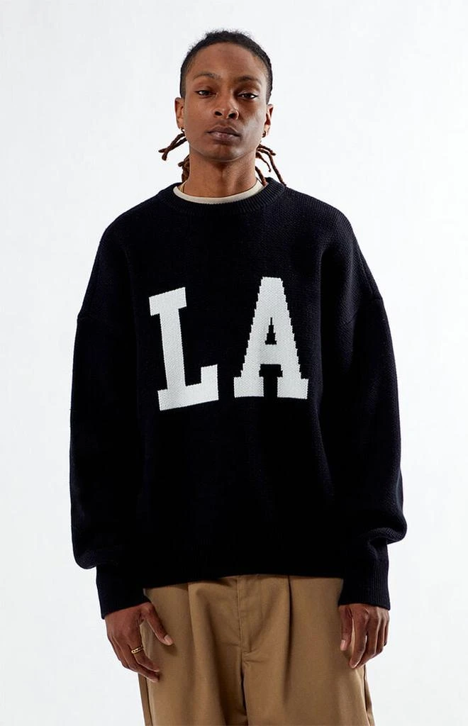 PacSun Black Los Angeles Crew Neck Sweater 1