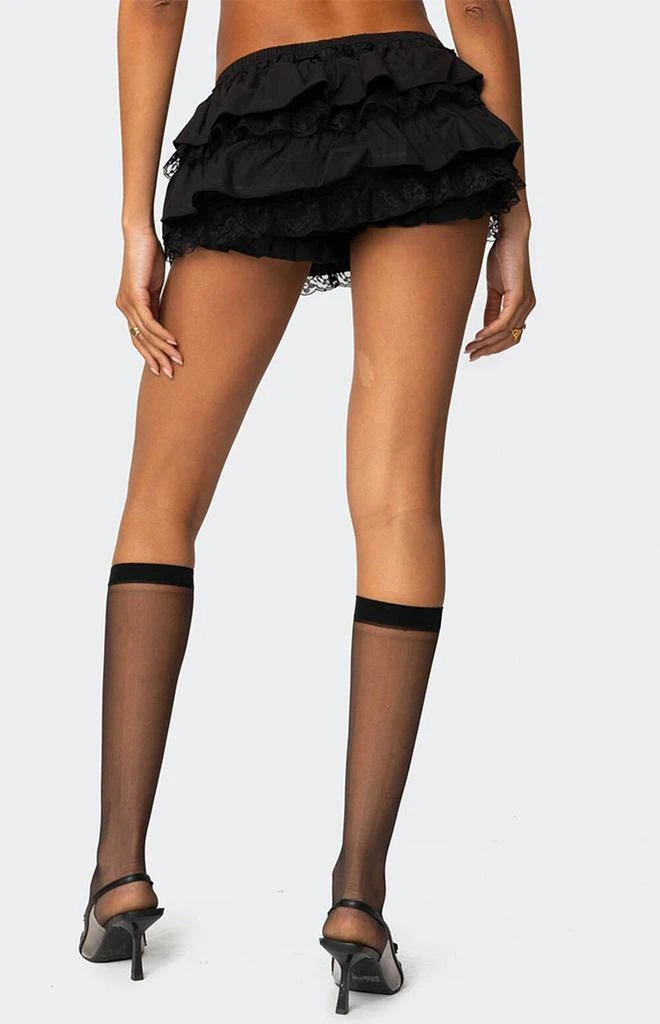 Edikted Lacey Ruffled Bloomer Skort 5