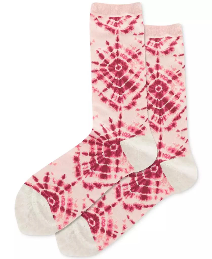 Hot Sox Women's Tie-Dye Crew Socks 1