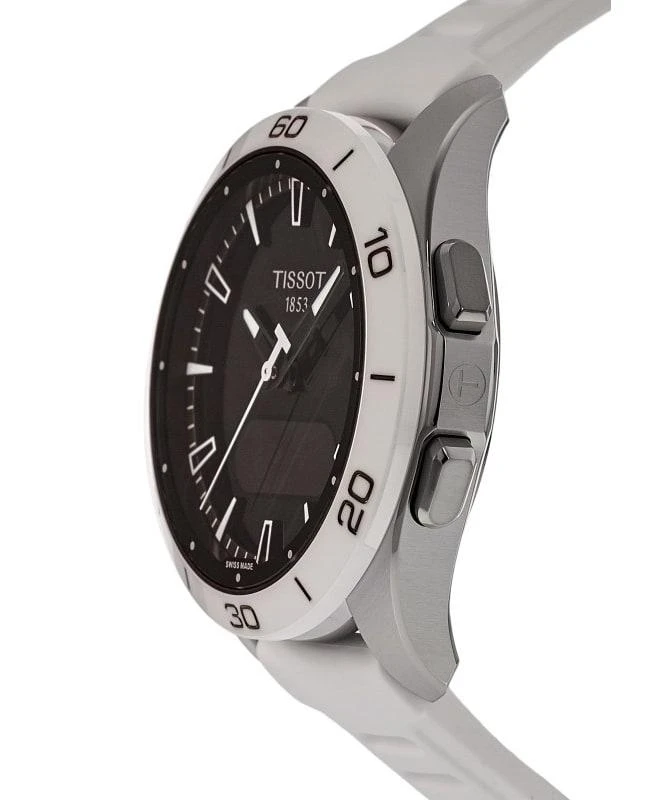 Tissot Tissot T-Touch Connect Solar Sport GMT Digital Dial Titanium White Silicone Strap Men's Watch T153.420.47.051.03 3