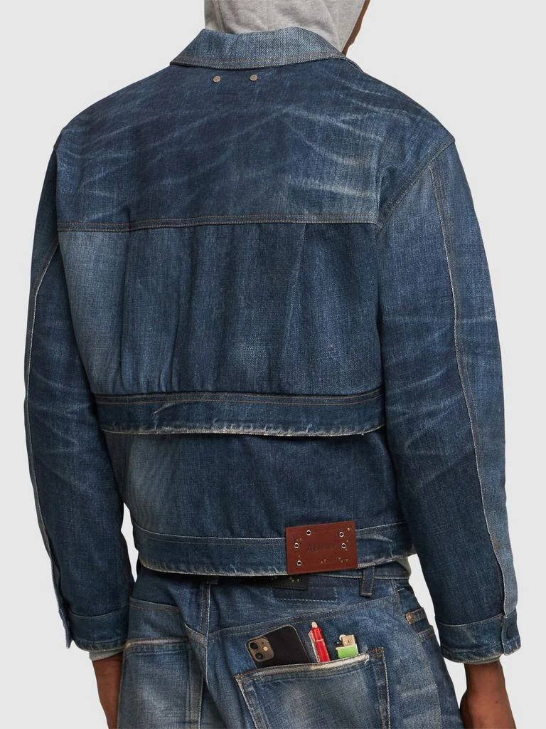 ANDERSSON BELL Trompe L'oeil Double Waist Denim Jacket 2
