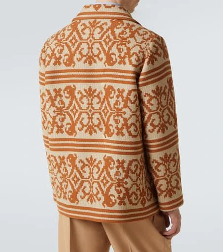 Valentino Cotton and linen jacquard cardigan 4