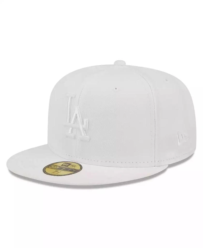 New Era Men's Los Angeles Dodgers White on White 59FIFTY Fitted Hat 1