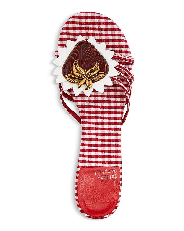 Jeffrey Campbell Women's Abeegail Gingham Slide Sandals 3