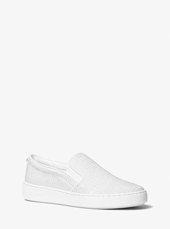 Michael Kors Keaton Glitter Chain Mesh Slip-On Sneaker 1