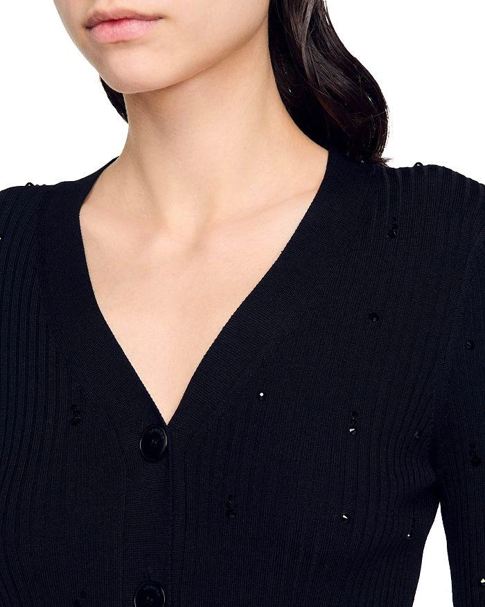 Sandro Gabrielle Strass Cardigan 4
