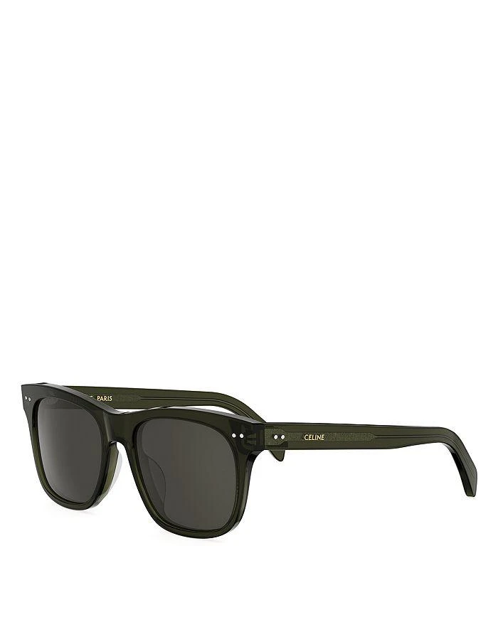 Celine Sunglasses Round Full Rim, Shiny Black Frame and Grey  display picture 1