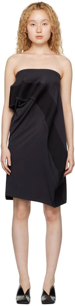 Issey Miyake Black Figurative Minidress 1