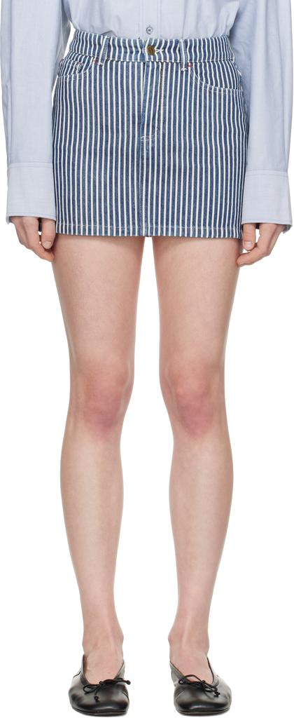 Off-White Laurie Denim Midi Skirt – On Sale Now with Up to