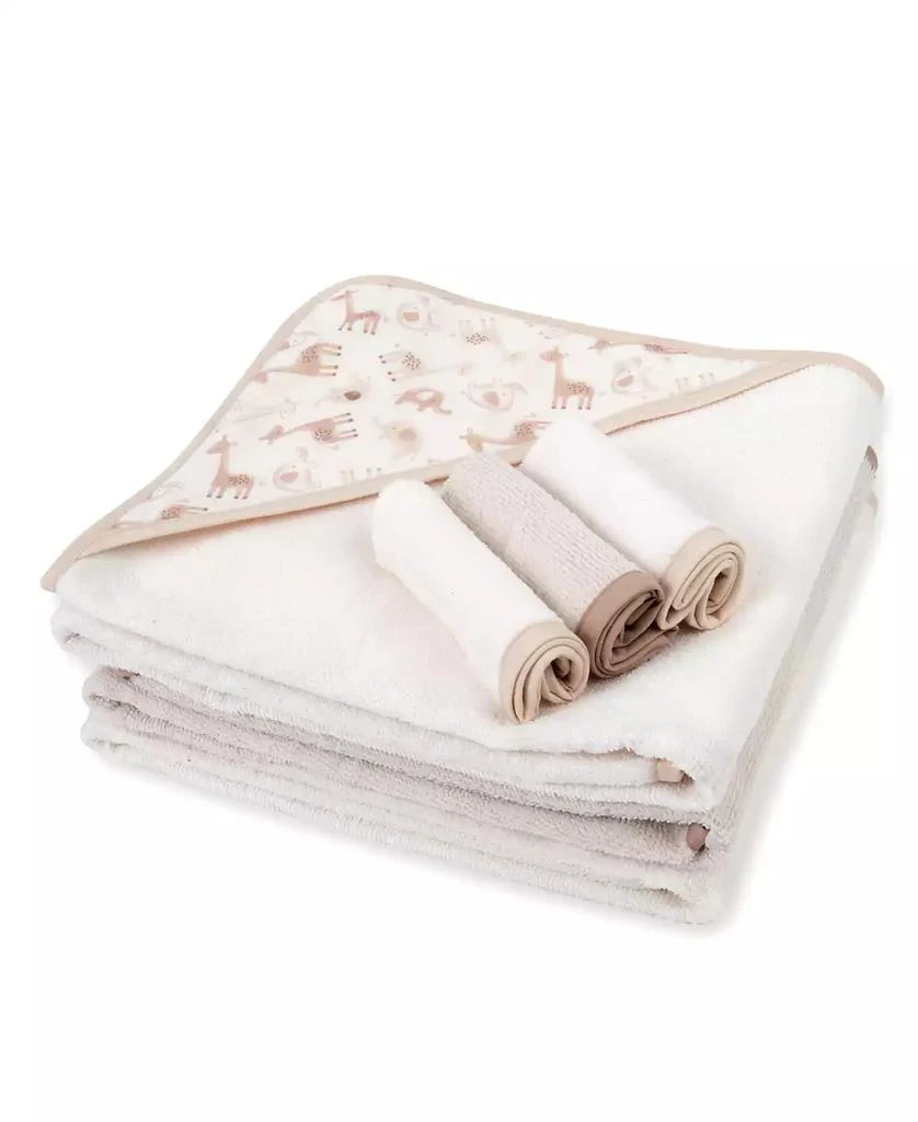 Jessica Simpson Baby Boys Hooded Towel and Washcloth, 6-Piece Set 2