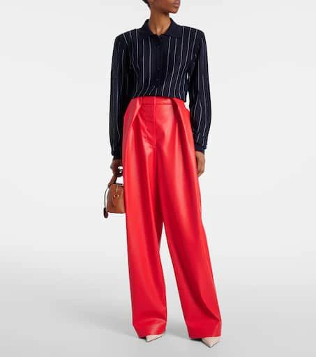 Stella McCartney Pinstripe wool polo sweater 2