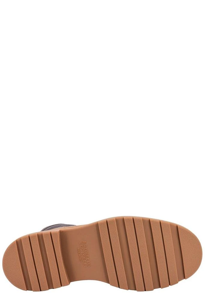 Brunello Cucinelli Brunello Cucinelli Two-Toned Lace-Up Boots 4