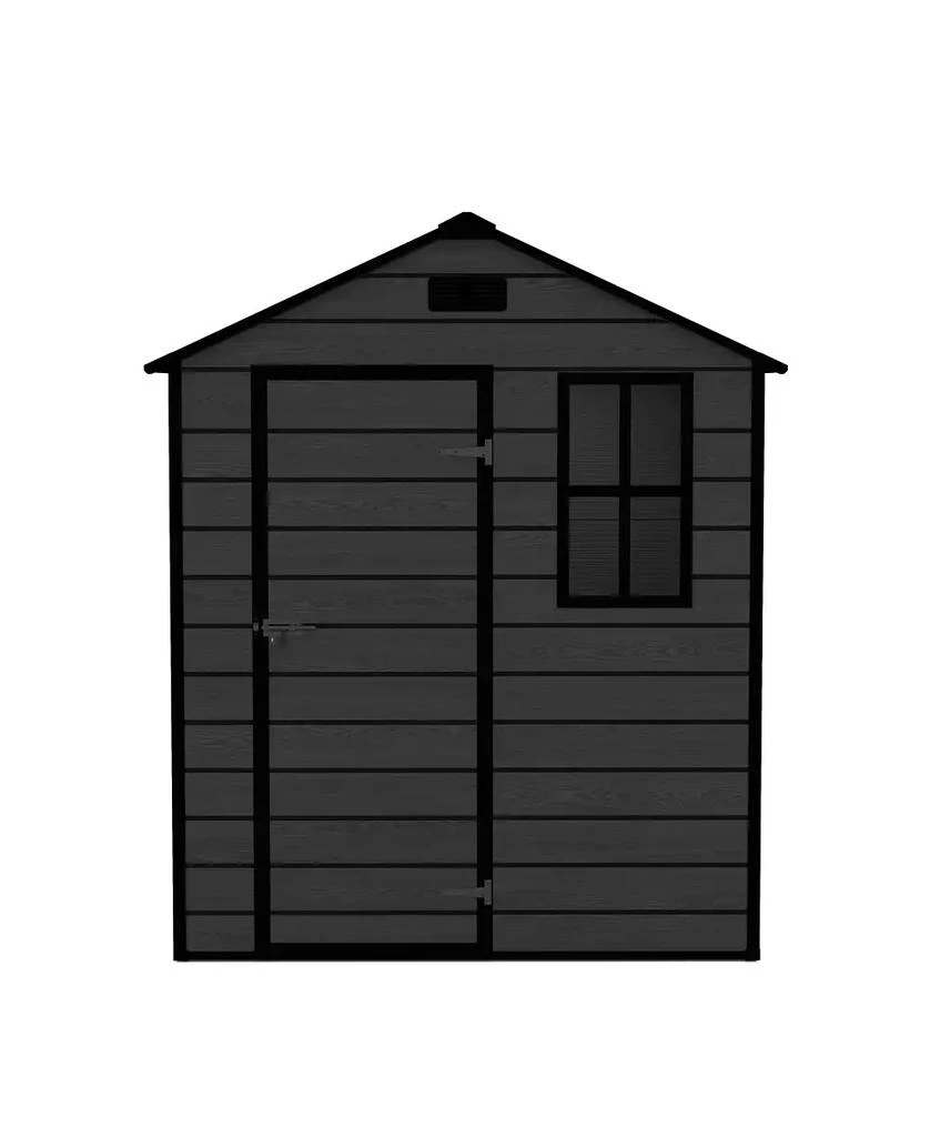 Streamdale Furniture Streamdale 6x6 Resin Storage Shed - Waterproof, UV Proof 4