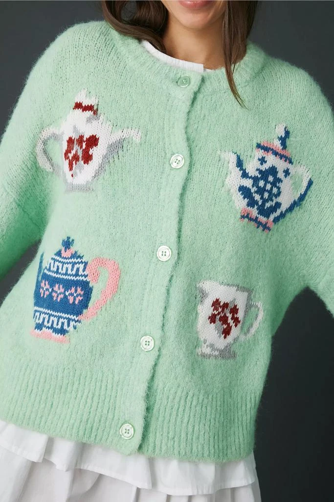 BDG BDG Becca Tea Time Brushed Knit Oversized Cardigan 2