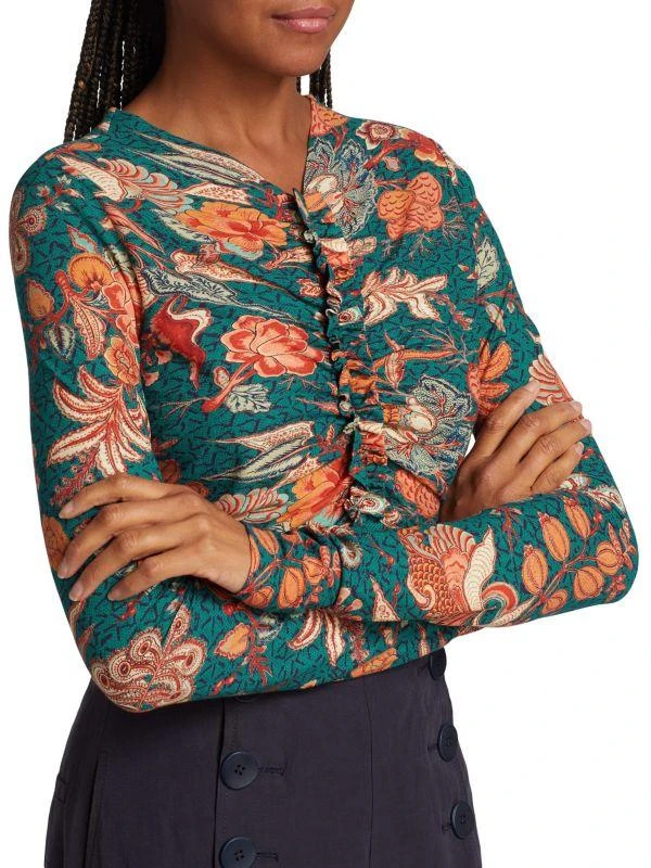 Ulla Johnson Wren Ruched Knit Top 4