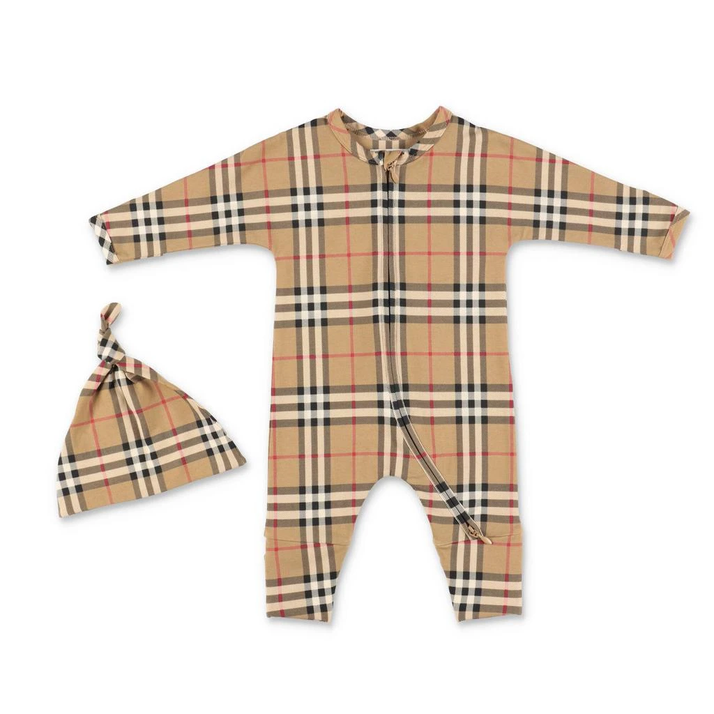 Burberry Burberry Kids Checed Crewneck Two-Piece Set 1