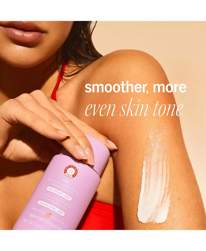 First Aid Beauty KP Smoothing + Brightening Body Lotion With 10% AHA + Urea - Peach, 6.7 oz.