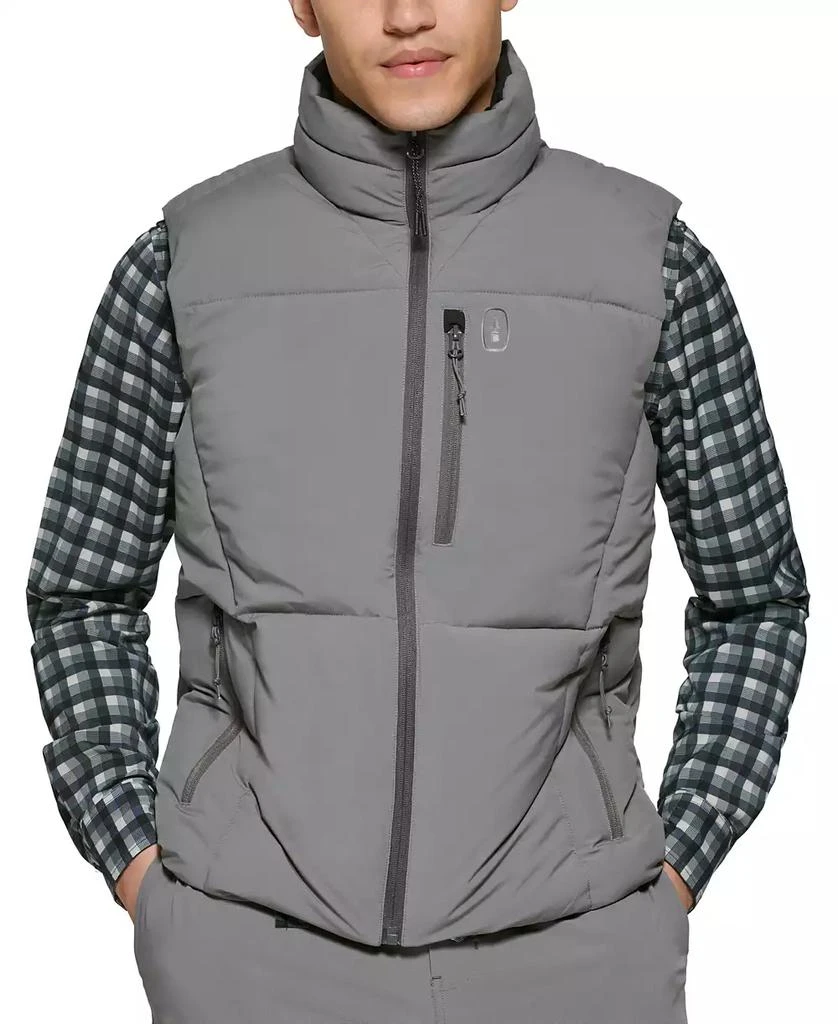 BASS OUTDOOR Men's Glacier Quilted Full-Zip Hiking Vest 4