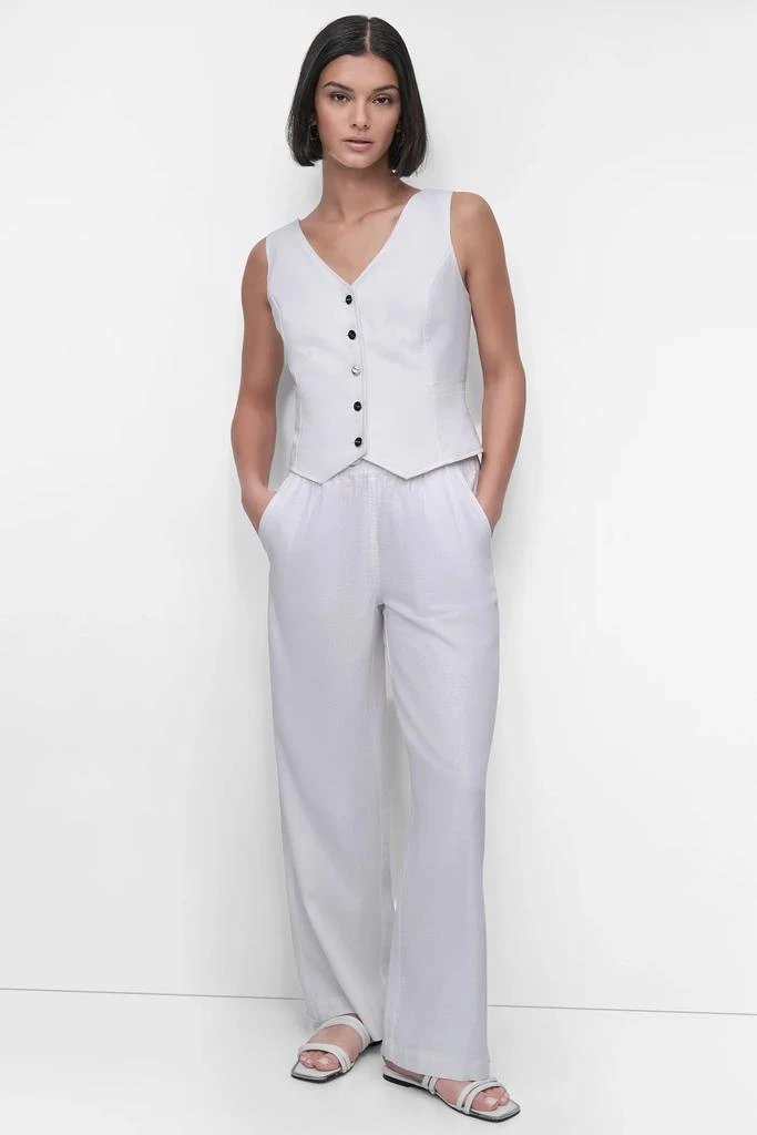 DKNY SLEEVELESS LINEN VISCOSE VEST 4