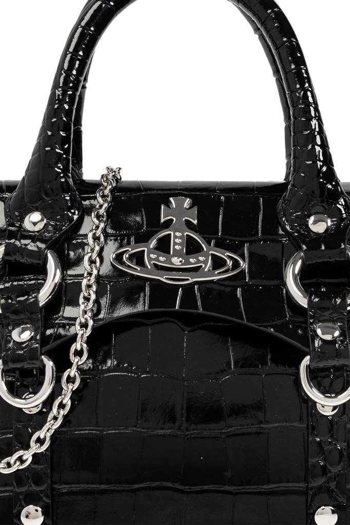 Vivienne Westwood Vivienne Westwood Orb Plaque Chained Tote Bag 4