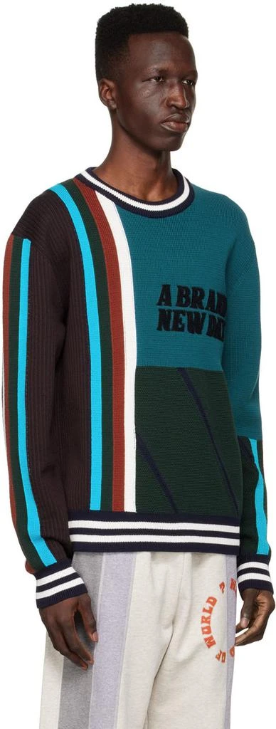 Ahluwalia &PaulSmith SSENSE Exclusive Green Cotton Sweater 2