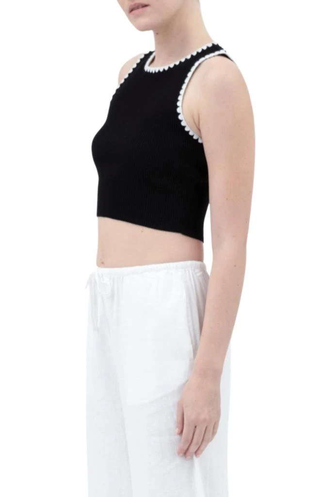 Blu Pepper Contrast Trim Sleeveless Top 4