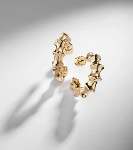 Jennifer Fisher Murphy Mini gold-plated hoop earrings 5