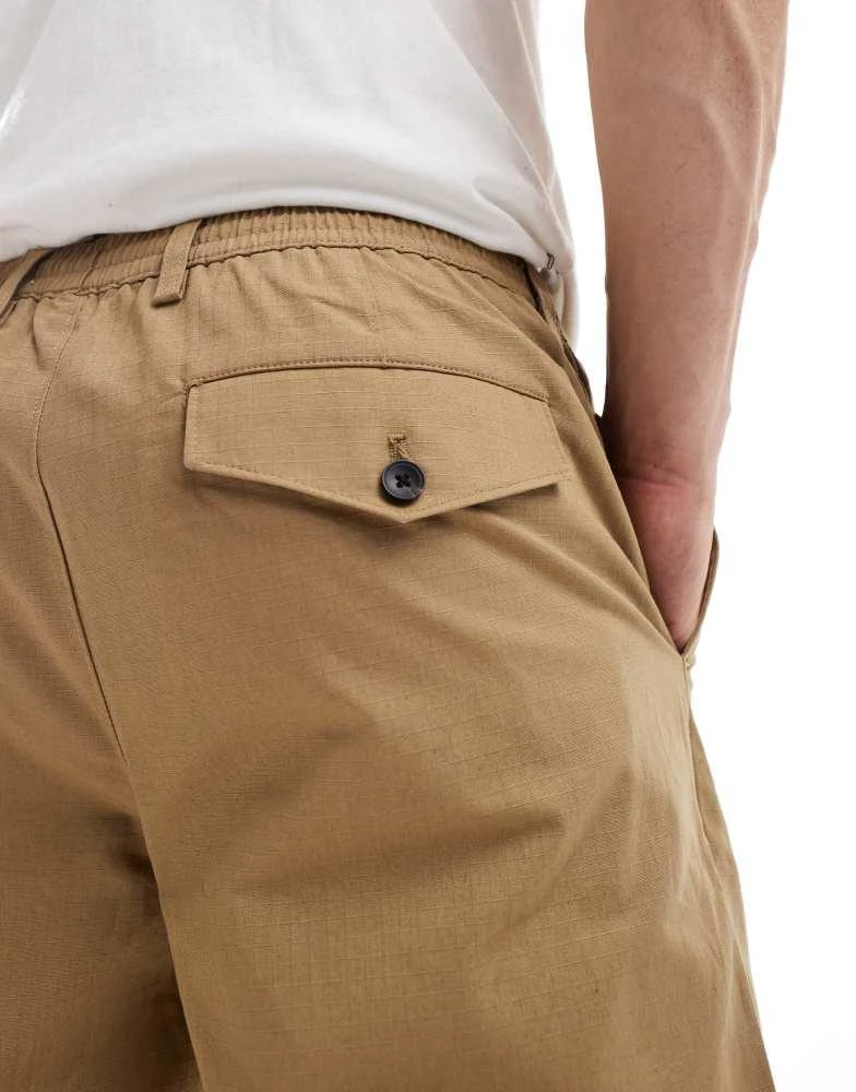 Ben Sherman Ben Sherman ripstop suit trouser in beige 4