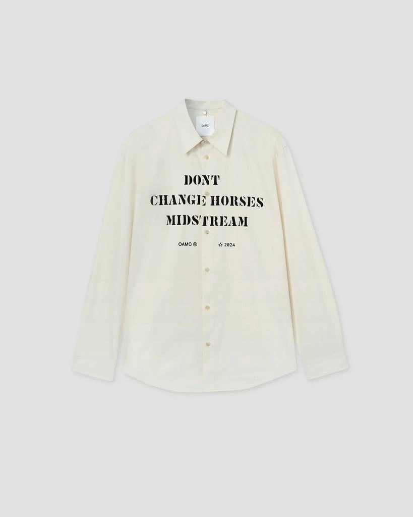OAMC MARK SHIRT, PRINT 1