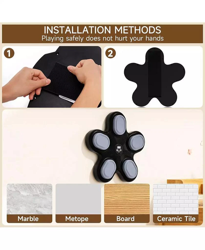 Artudatech Music Boxing Machine for All Ages with 9 Modes & Speed Adjustment, Bluetooth Connectivity, Free Gloves Included 8