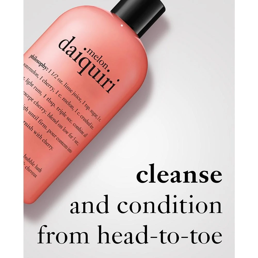 philosophy melon daquiri 3-in-1 shampoo, shower gel and bubble bath, 16 oz 6