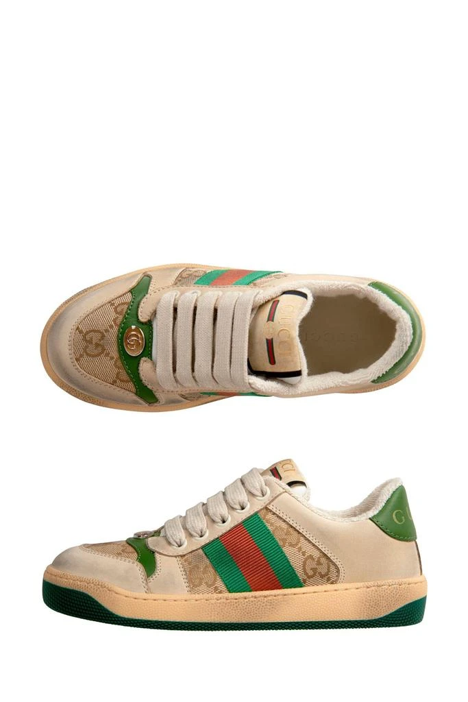 Gucci Kids GUCCI Kids Leather Screener Trainers 4