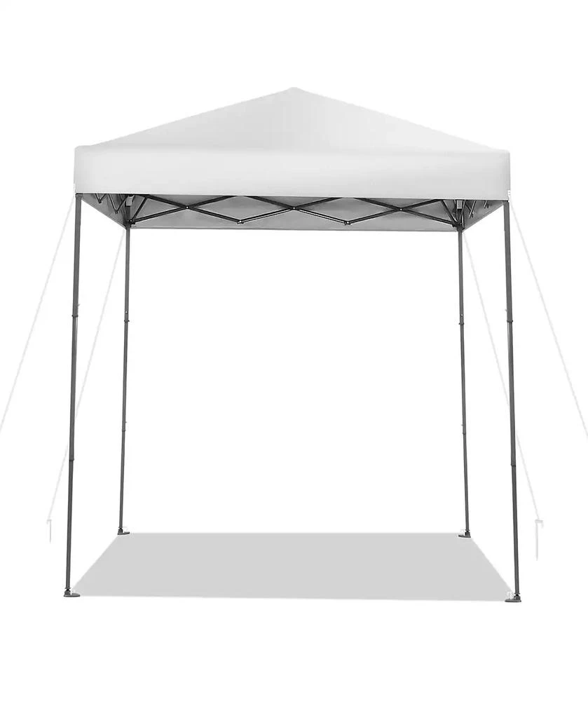 Gymax Patio 6.6 x 6.6ft Outdoor Pop-up Canopy Tent UPF 50+ Portable Sun Shelter 8