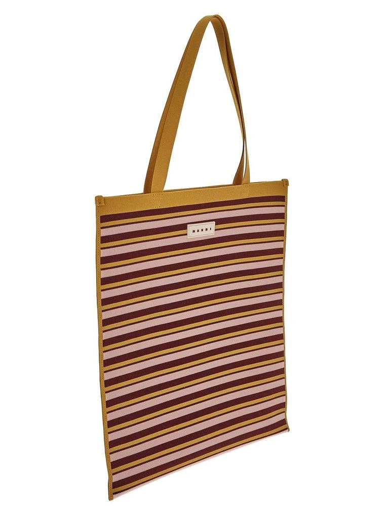 Marni Jacquard Stripe Flat Tote 2