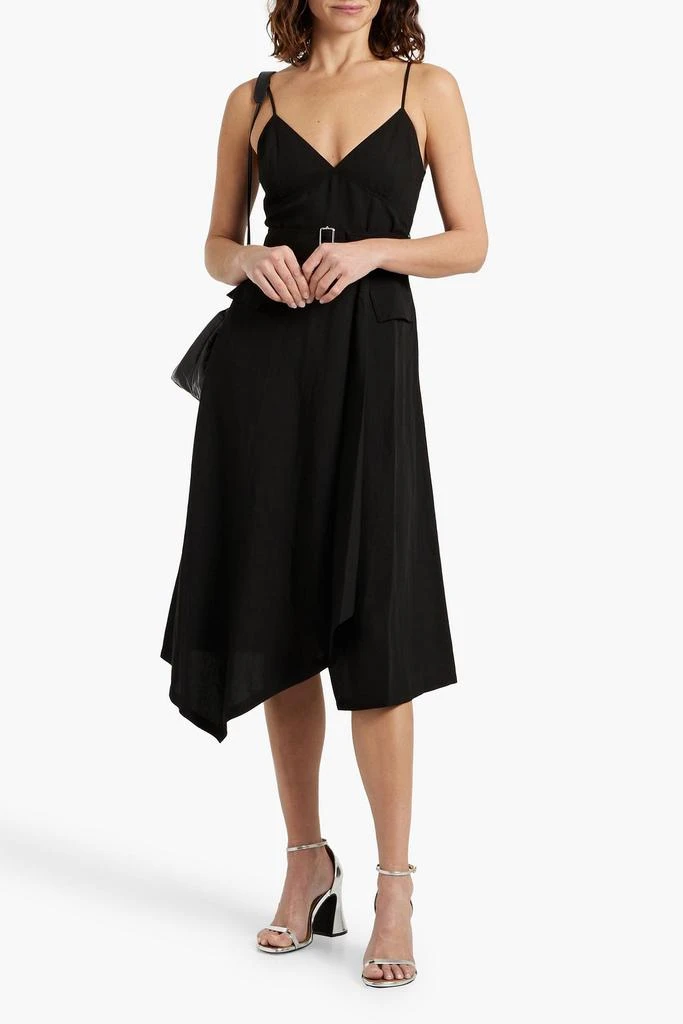 A.L.C. Jacquelyn wrap-effect woven midi dress 2