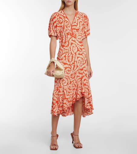Diane von Furstenberg Madrid printed crêpe midi dress