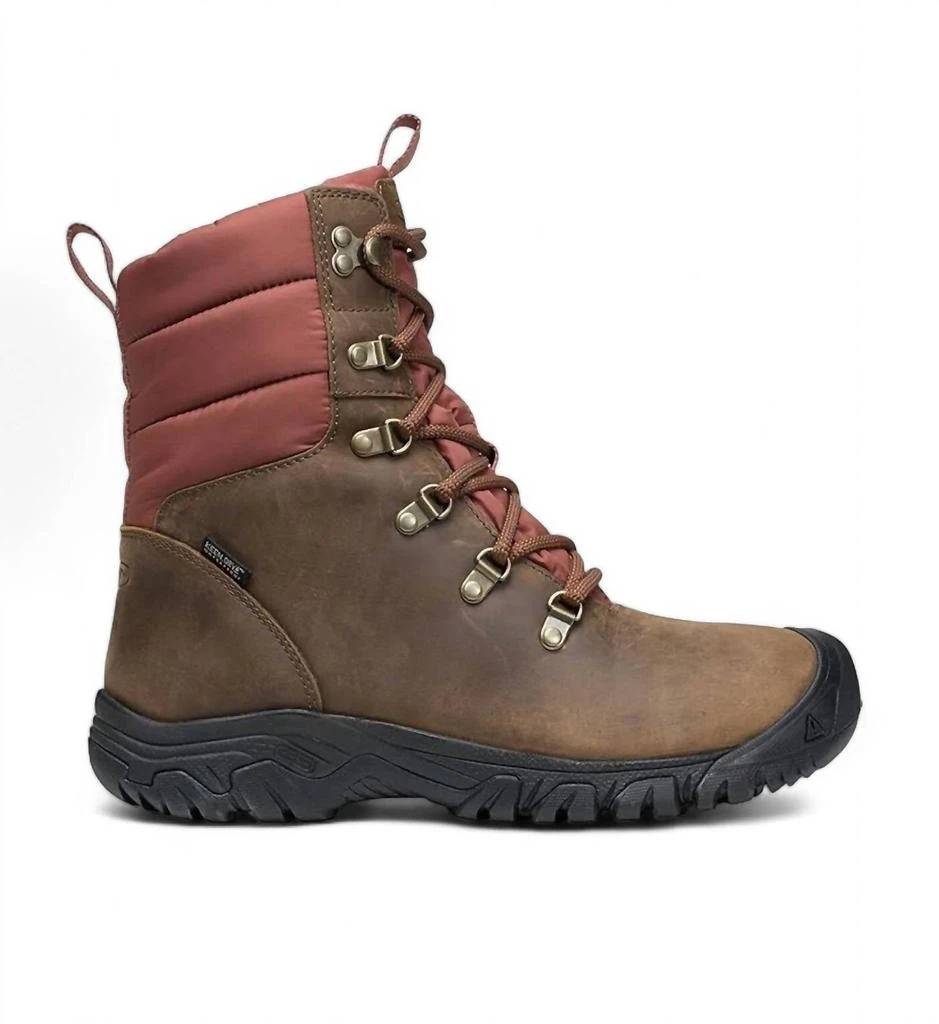 Keen Women's Greta Waterproof Boot In Toasted Coconut 1