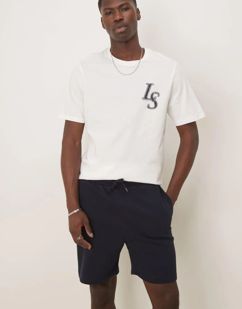 ASOS ASOS DESIGN essential mid length slim shorts in navy 3