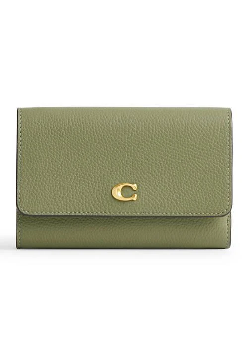 Coach Polished Pebble Essential Medium Flap Wallet 1