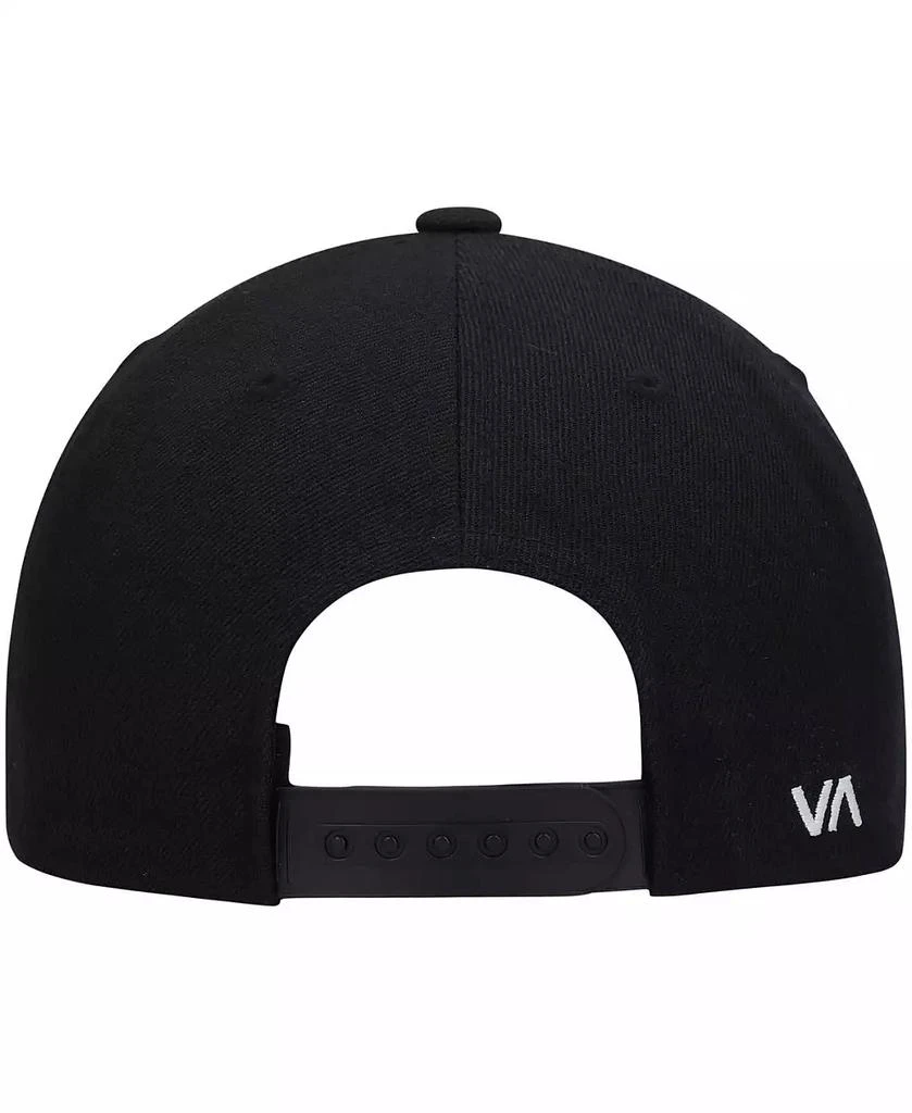 RVCA Big Boys Black Logo Twill Snapback Hat 4