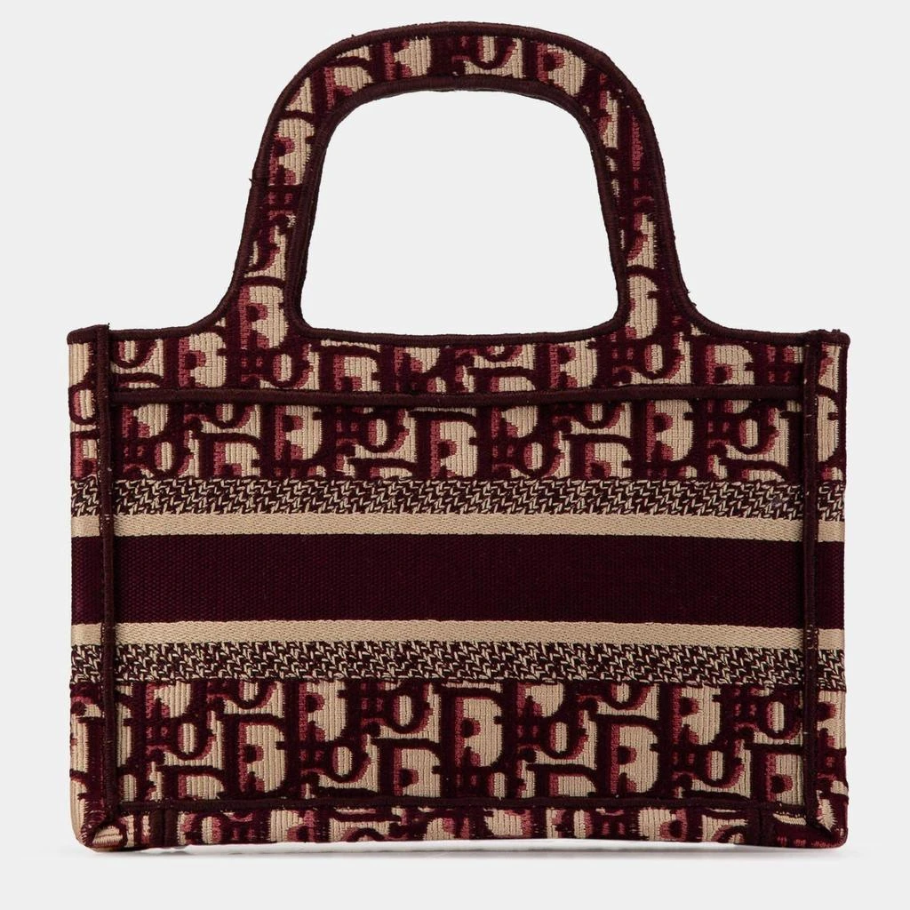 Dior Dior Red Oblique Canvas Mini Book Tote Bag 3