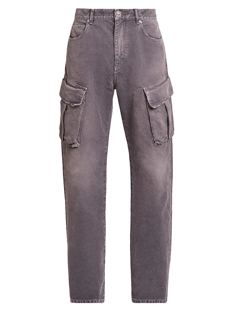 Balmain Faded Denim Cargo Pants 1
