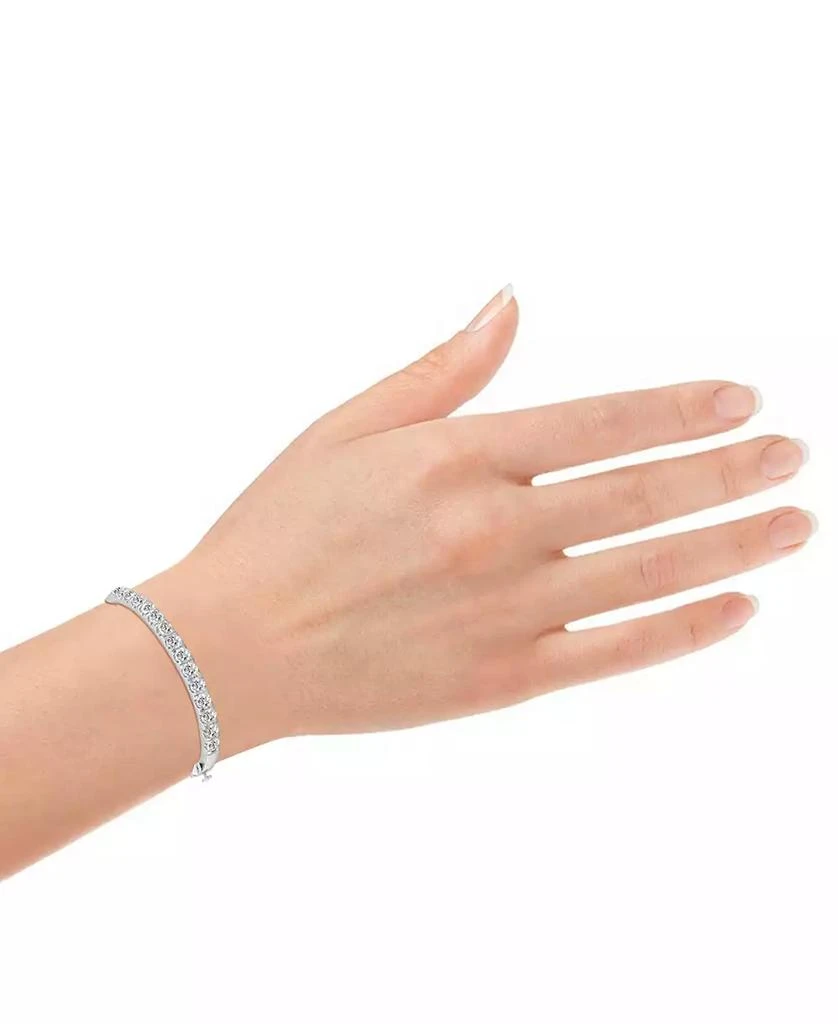 Badgley Mischka Lab Grown Diamond Bangle Bracelet (5 ct. t.w.) in 14k White Gold 2